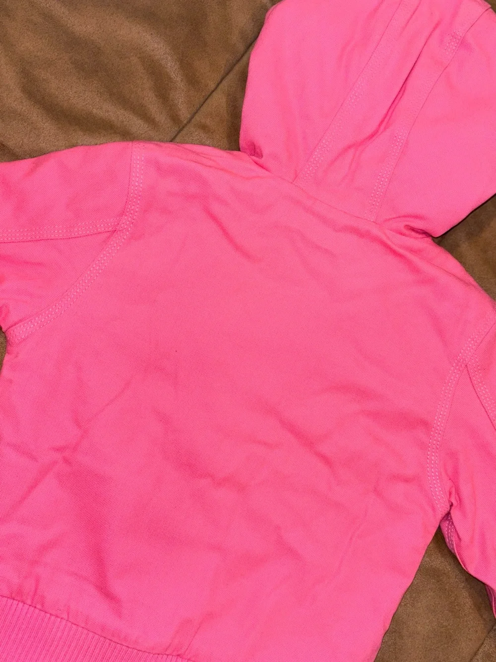 Carhartt Baby Girls Pink Jacket & Bib Overalls Set – Size 18M